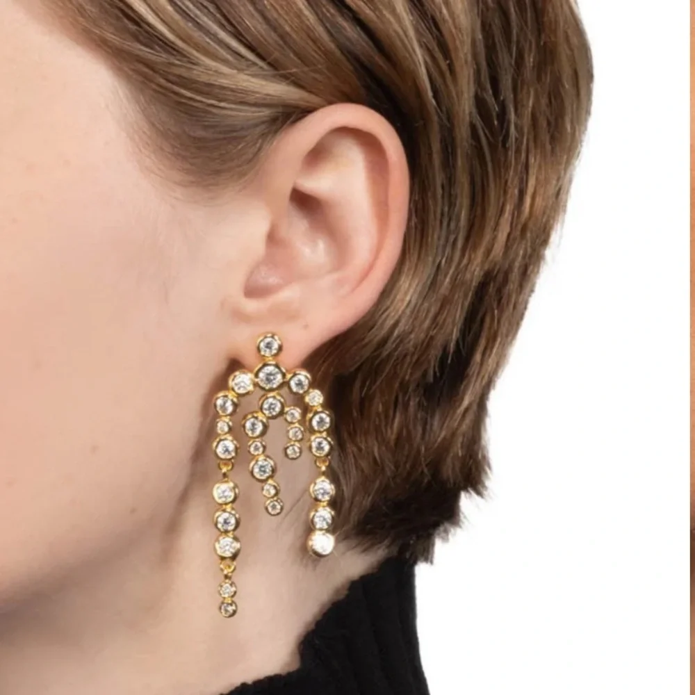 ALEXIS BITTAR • Asterales Gold Chandelier Earring